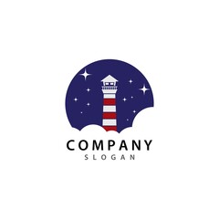 Light house logo vector