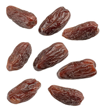 set of dates isolated on white.