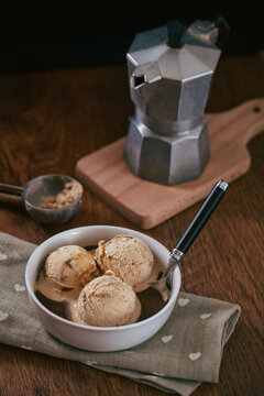 Ice Cream With Coffee