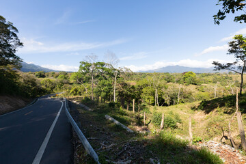 Panama panoramic view of the jungle and the Baru volcano