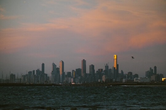 Melbourne CBD from Brighton Beach
