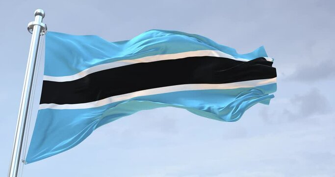 Botswana flag 4k 