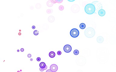 Light Blue, Red vector template with circles.