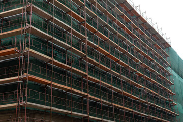 Fototapeta premium Construction site - flat block
