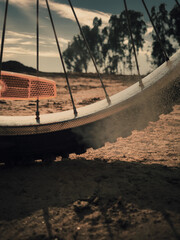 bicycle in the desert dirt