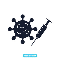 Medical Vaccine icon. Medical Syringe symbol template for graphic and web design collection logo vector illustration