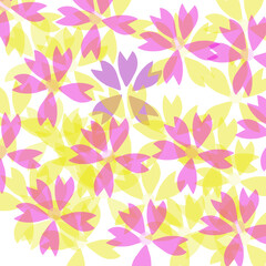 カード用素材　さくら　背景透過