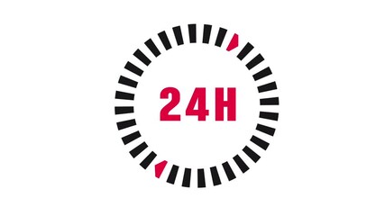 24h icon animation