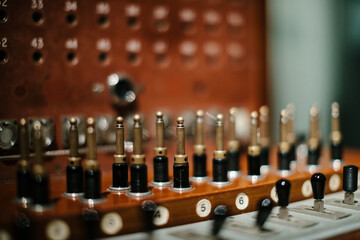 Old telephone switchboard