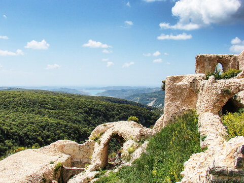 Scenic view from Sahyun Castle, Syria.  Also known as the Castle of Saladin