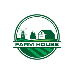 Fototapeta premium farm vector , agriculture logo vector