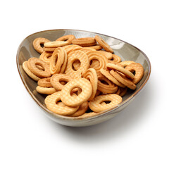 Cookies on a white background