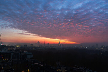 Obraz premium London City skyline vivid sunrise view 