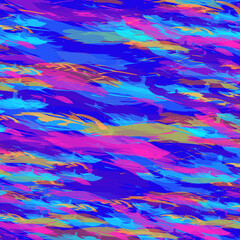 Abstract mixed yellow, rose, blue and purple background.  Bright stripes. Paiting abstract texture. Decorative design effects. For wallpapers, backdrops, covers and packaging.