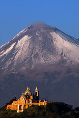 Volcán Popocatépetl vista de Cholula