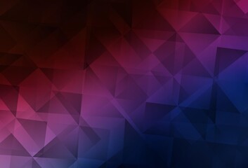 Dark Blue, Red vector abstract mosaic pattern.