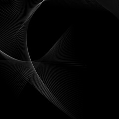 steel silver lines on a black background. metallic pattern. design modern luxury futuristic background vector illustration.