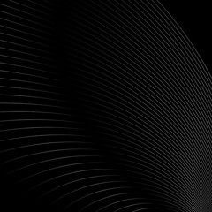 steel silver lines on a black background. metallic pattern. design modern luxury futuristic background vector illustration.