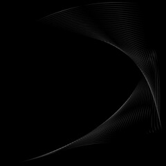 steel silver lines on a black background. metallic pattern. design modern luxury futuristic background vector illustration.