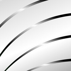 shiny lines of different gray shades on a light background. modern background with metallic effect