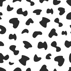 Cow Skin Seamless Pattern. Animal Skin Background. Good used for gift paper, invitation card for kids, Bed Cover, Pillow Cover, Book cover, etc - EPS 10 Vector