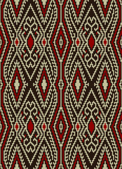Seamless Ethnic Filipino Tinalak Pattern 