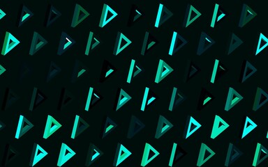 Dark Green vector pattern with polygonal style.