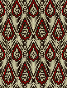 Seamless Ethnic Filipino Tinalak Pattern 1