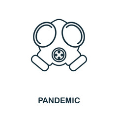 Pandemic icon. Simple illustration from coronavirus collection. Creative Pandemic icon for web design, templates, infographics and more