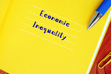  Economic Inequality inscription on the page.