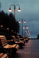 bench at night