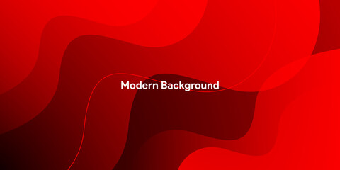 Red background. Abstract modern colorful gradient red curve background.