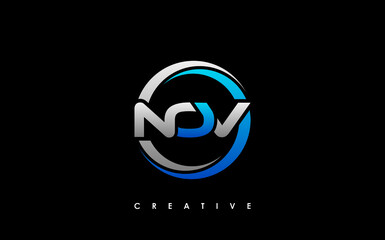 NOV Letter Initial Logo Design Template Vector Illustration