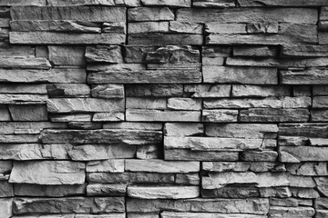 Black Stone wall background.