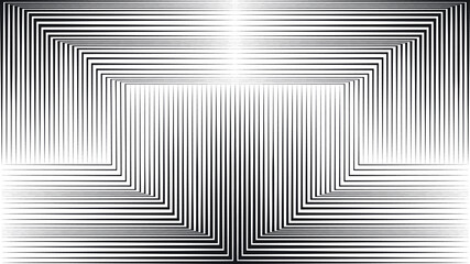 Abstract Black  Striped Background . Vector