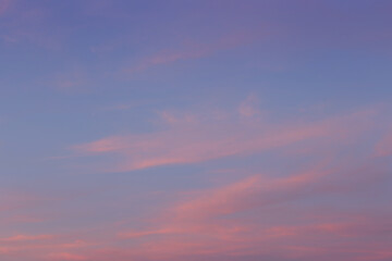 Naklejka na ściany i meble Sky and clouds after sunset,twilight sky background.