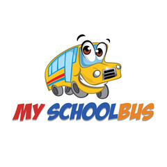 school bus mascot logo
