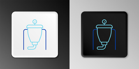 Line Beer brewing process icon isolated on grey background. Colorful outline concept. Vector.