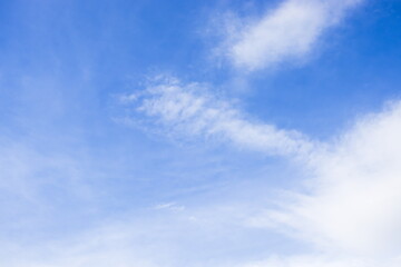 Blue Cloudy Sky, Abstract Background.