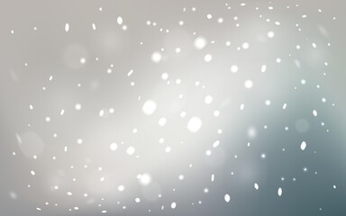 Light Gray vector texture with colored snowflakes.
