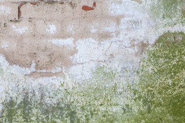 Background from an old stone wall. Grunge texture, rough pale concrete.
