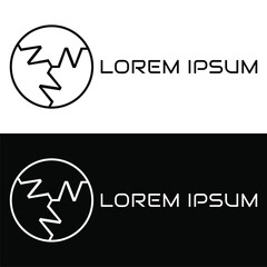 Creative, simple and elegant Initial letter NNN triskele logo template in flat design monogram illustration