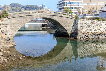 Fototapeta premium 幸橋 長崎県平戸市 Saiwai bridge Nagasaki-ken Hirado city