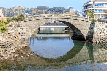 Naklejka premium 幸橋 長崎県平戸市 Saiwai bridge Nagasaki-ken Hirado city