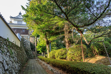 平戸城　櫓と城壁　長崎県平戸市　Hirado Castle Scaffold and Wall Nagasaki-ken Hirado...