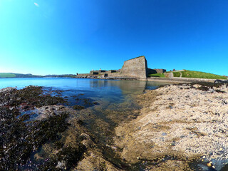 Walls and bastions of Charles Fort. Kinsale. Ireland.