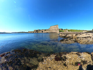 Walls and bastions of Charles Fort. Kinsale. Ireland.