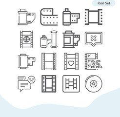 Simple set of nay related lineal icons.