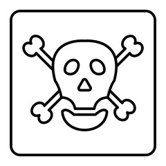 Vector Hazards Outline Icon Design