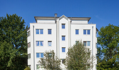 Monotones Wohngebäude, Wilhelmsburg, Hamburg, Deutschland, Europa